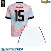 Maglie da calcio Belgio Thomas Meunier #15 Seconda Maglia Bambino Mondiali 2026  Manica Corta + Pantaloni corti)